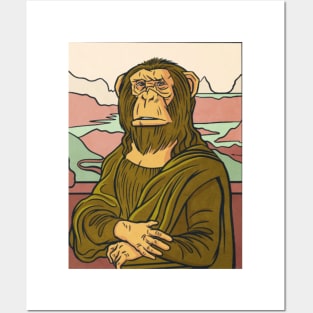 Monkey Lisa Posters and Art